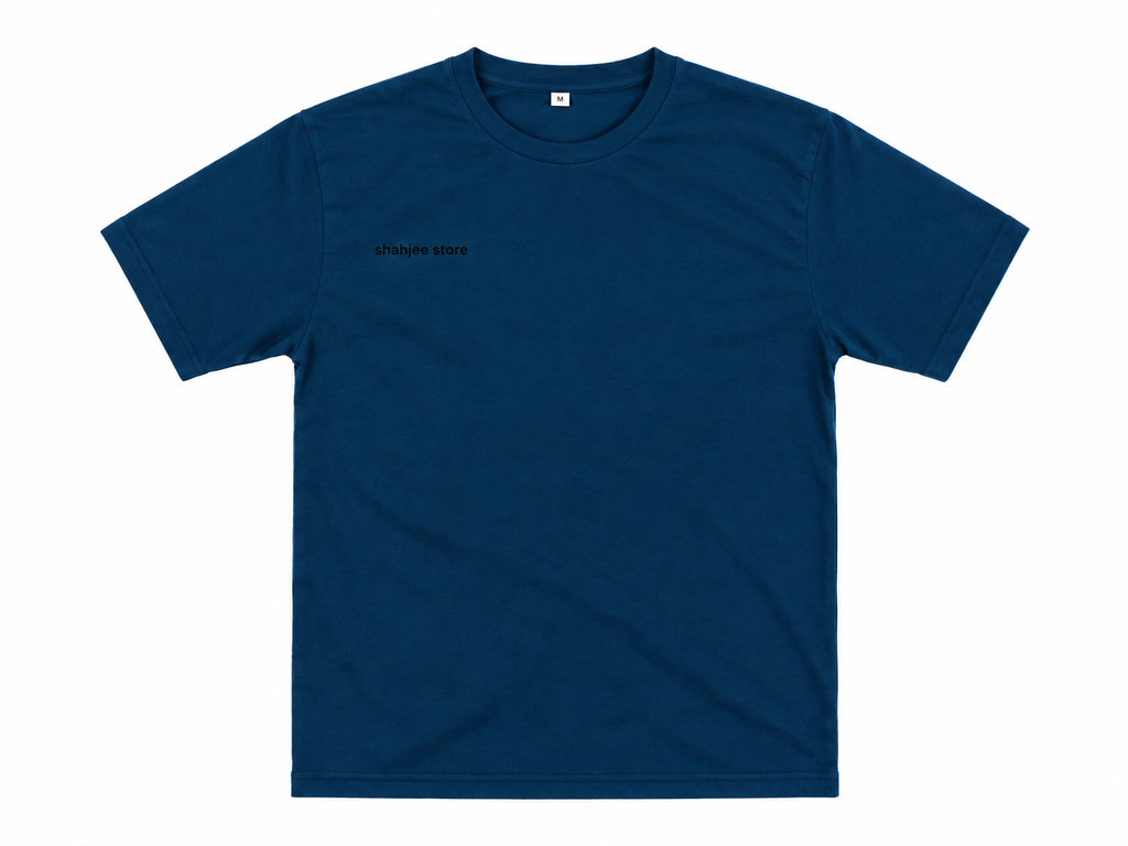 Basic Round Neck T-Shirt - Navy Blue