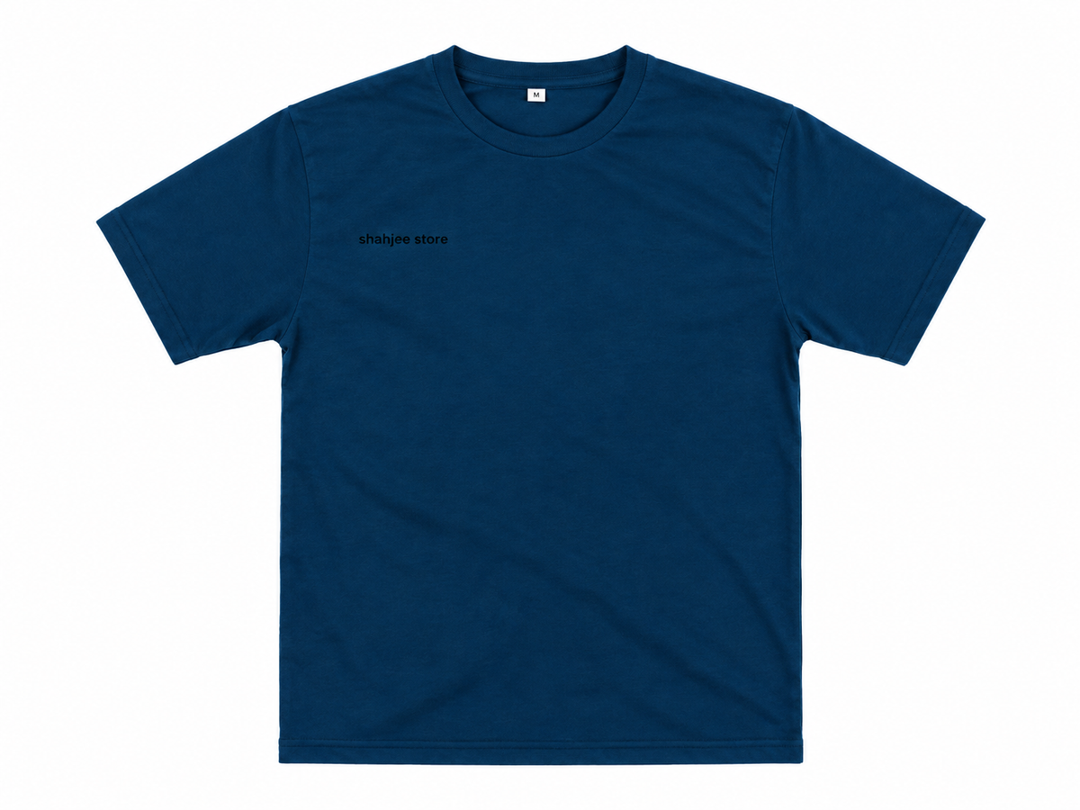Basic Round Neck T-Shirt - Navy Blue