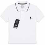 Men's White Classic Polo T-Shirt | 100% Combed Cotton