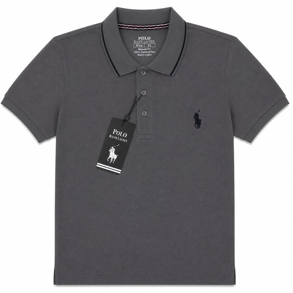 Dark Grey Men's Classic Polo T-Shirt