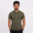 Men's Dark Olive Green Classic Polo T-Shirt