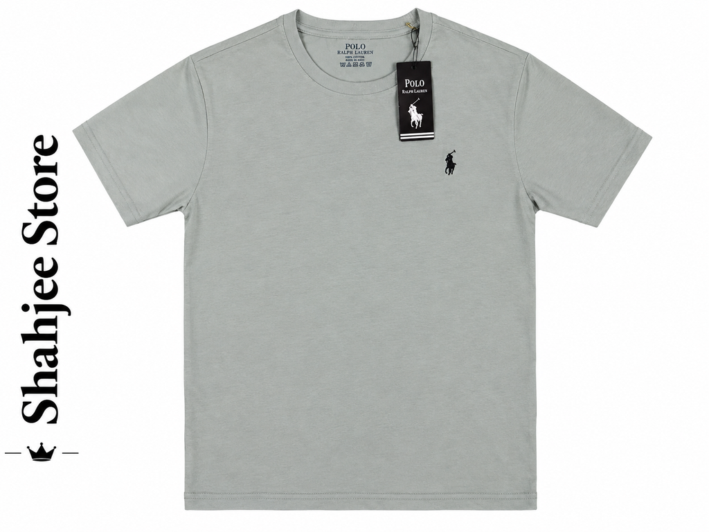 Round Neck T-Shirt - Sage Grey