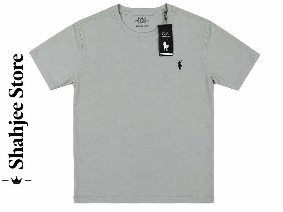 Round Neck T-Shirt - Sage Grey