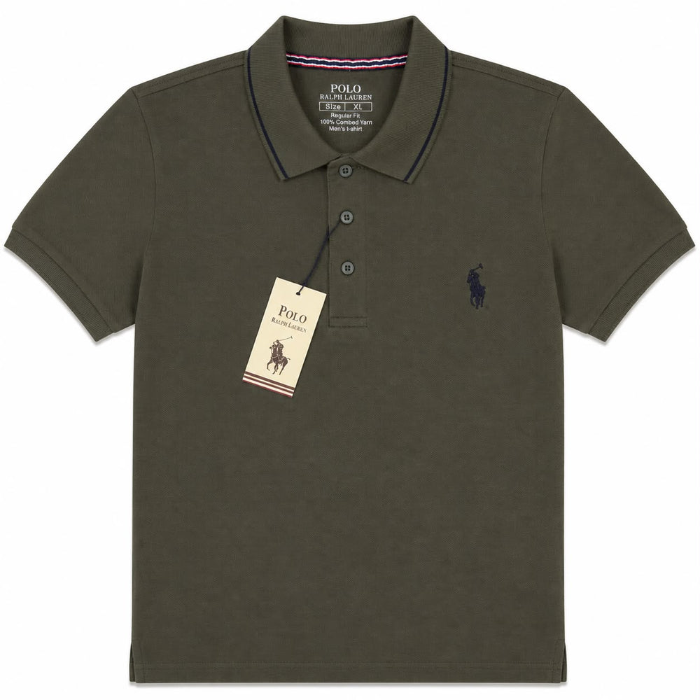 Men's Dark Olive Green Classic Polo T-Shirt