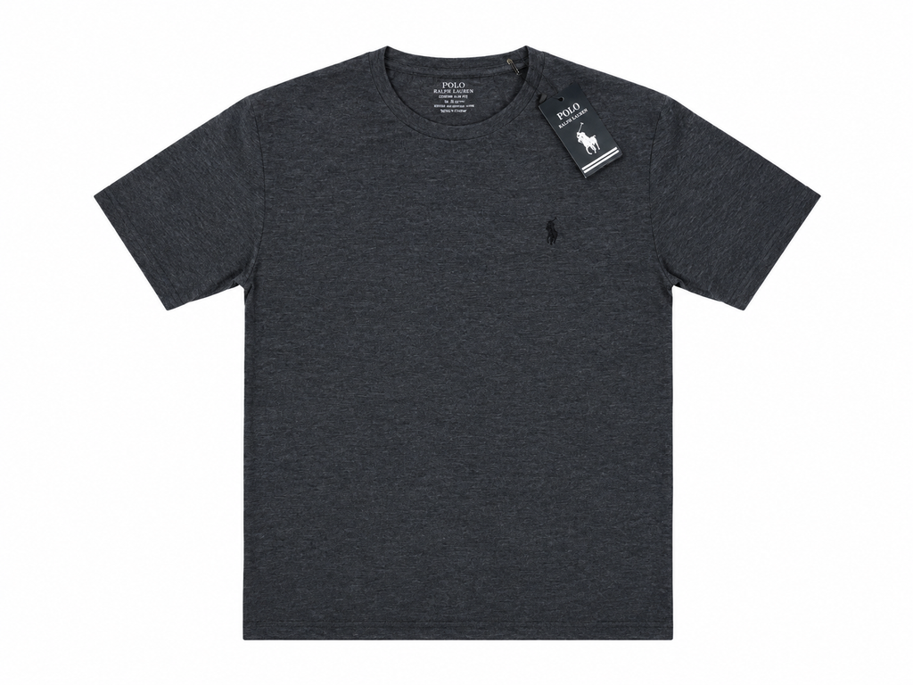 Round Neck T-Shirt - Charcoal Grey