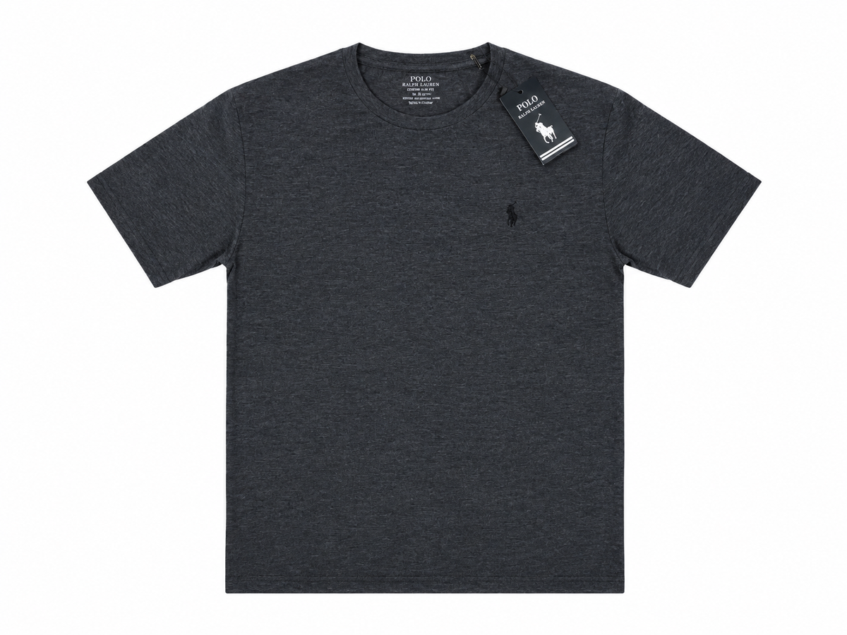 Round Neck T-Shirt - Charcoal Grey