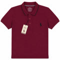 Men's Burgundy Maroon Polo T-Shirt | Regular Fit