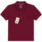Men's Burgundy Maroon Polo T-Shirt | Regular Fit