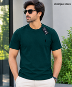 Round Neck T-Shirt - Bottle Green