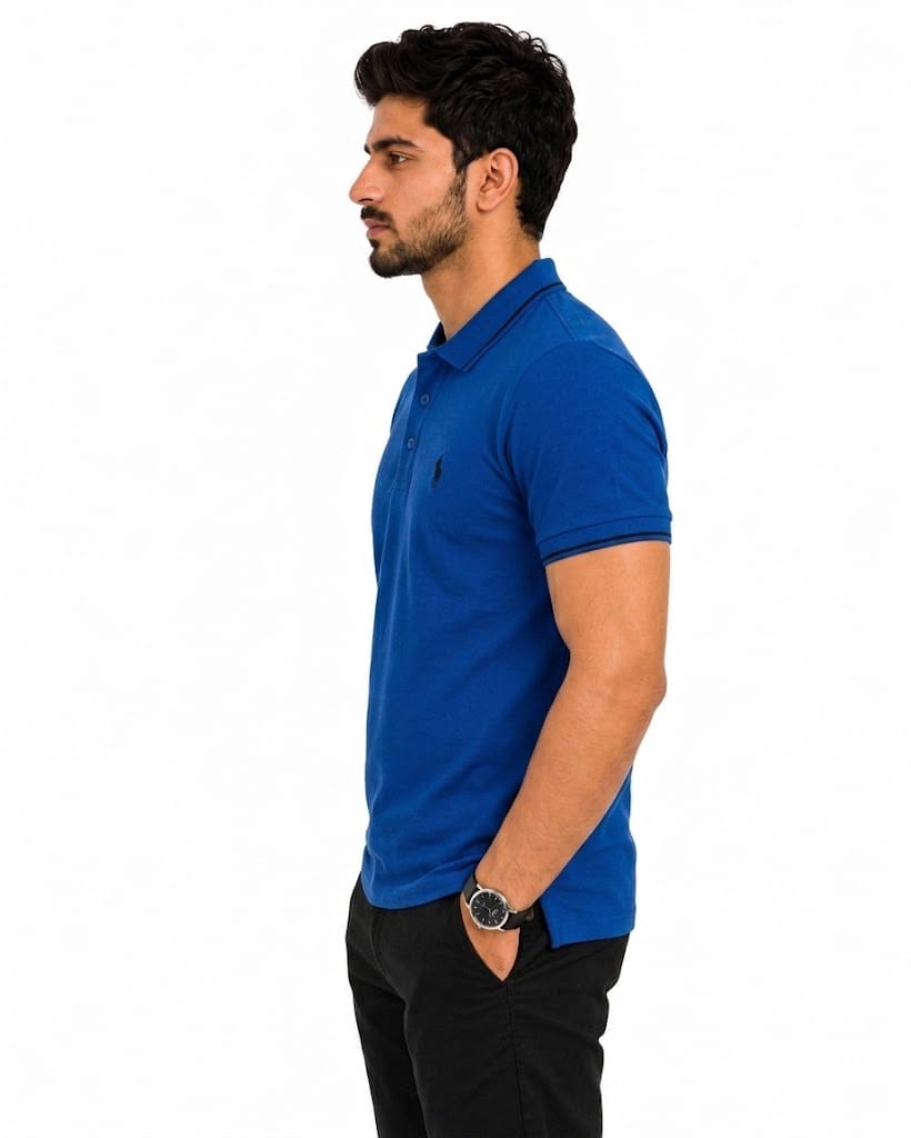 Men's Royal Blue Polo T-Shirt | Classic Regular Fit