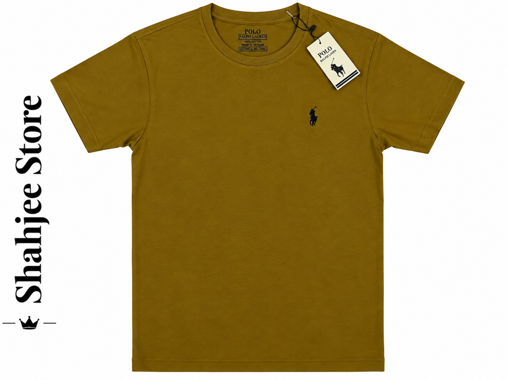 Round Neck T-Shirt - Mustard