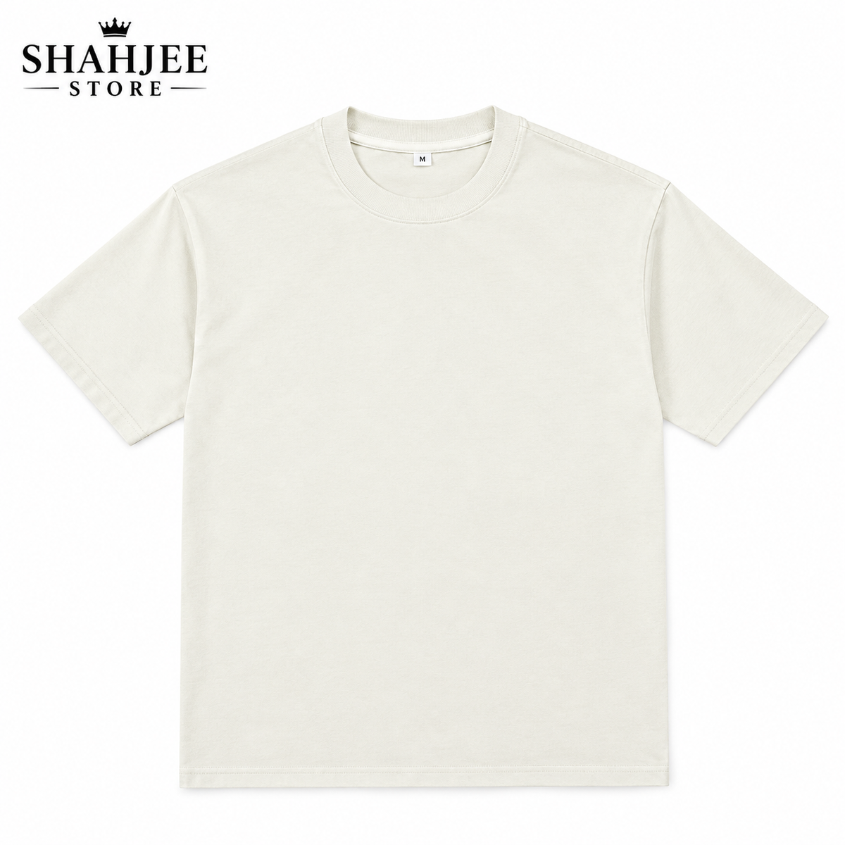 Drop Shoulder Oversized T-Shirt - Off White
