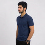 Men's Navy Blue Classic Polo T-Shirt | Regular Fit