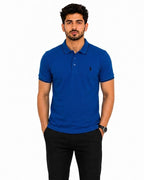 Men's Royal Blue Polo T-Shirt | Classic Regular Fit
