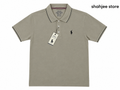 Tipped Collar Polo Shirt - Stone Grey