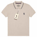Men's Beige Cream Polo T-Shirt | Classic Regular Fit