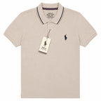 Men's Beige Cream Polo T-Shirt | Classic Regular Fit