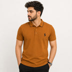 Brown Polo T-Shirt – Men's Modern Fit