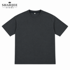Drop Shoulder Oversized T-Shirt - Charcoal Grey