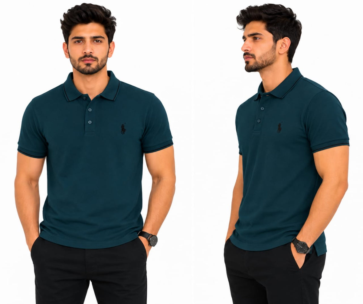 Olive Green Polo T-Shirt – Men's Refined Casual