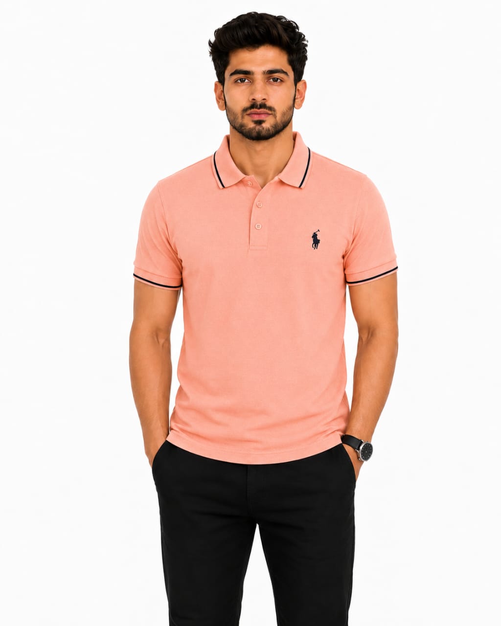 Beige Polo T-Shirt – Men's Timeless Classic