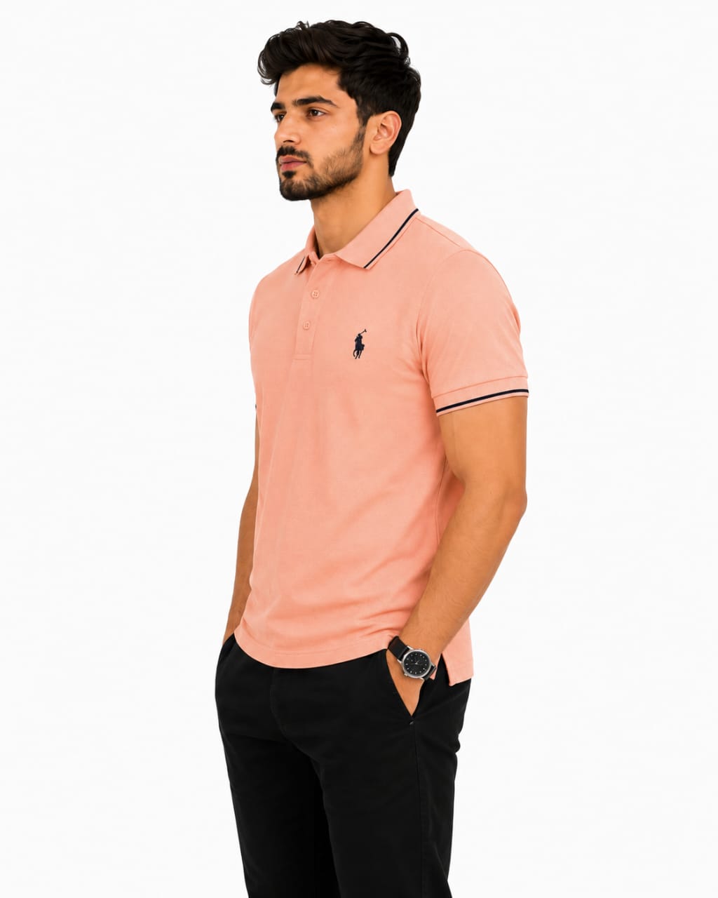 Beige Polo T-Shirt – Men's Timeless Classic