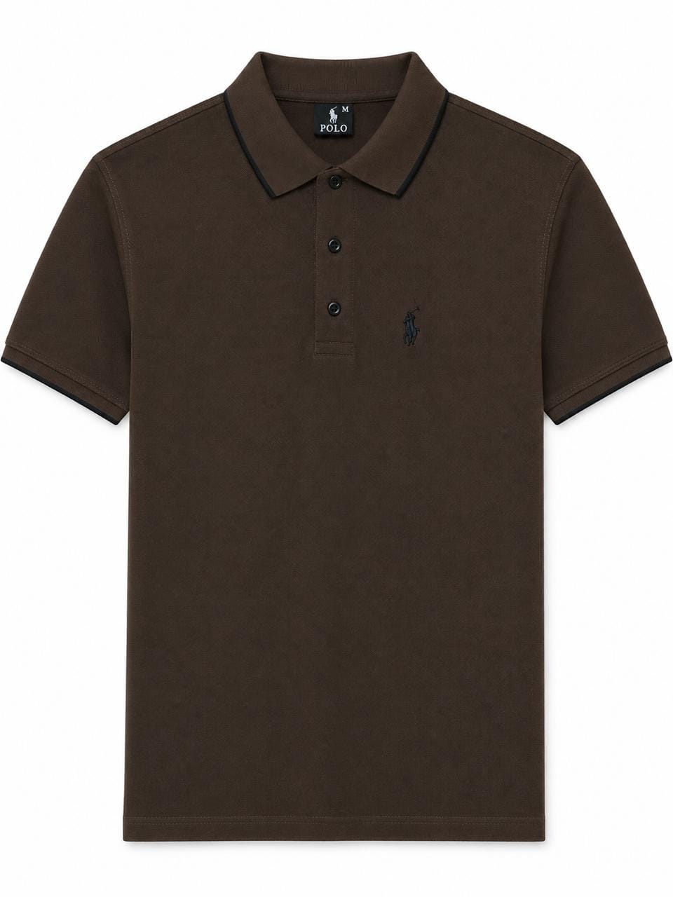 Brown Polo T-Shirt – Men's Modern Fit