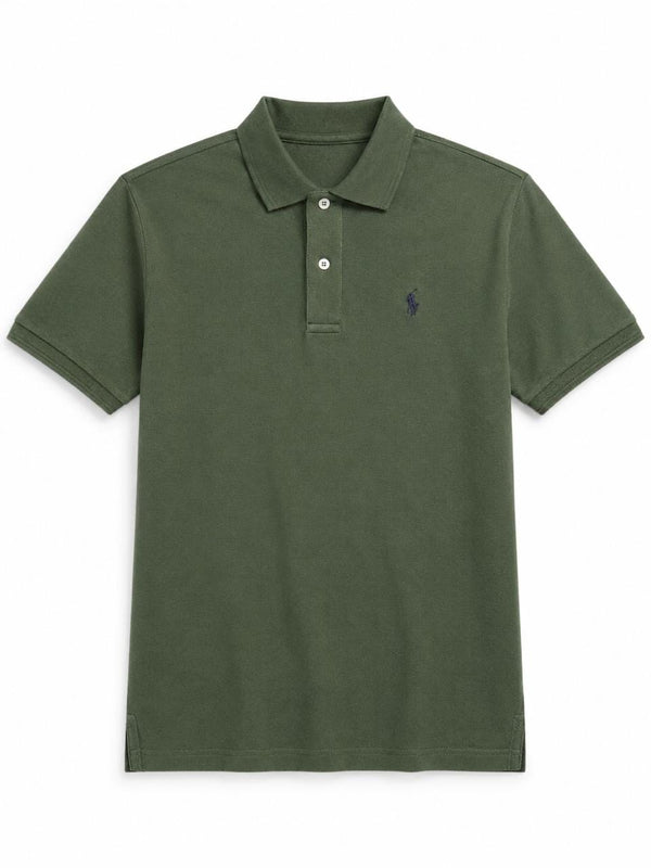 Olive Green Polo T-Shirt – Men's Refined Casual