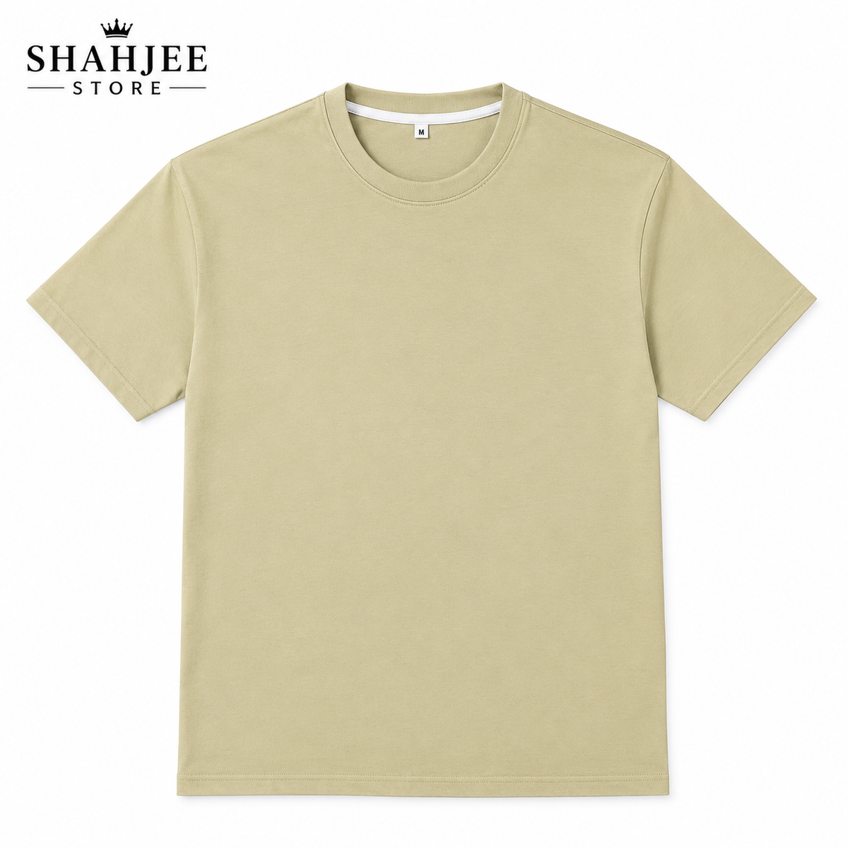 Drop Shoulder Oversized T-Shirt - Sand Beige
