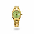 Daniel Power Women’s Gold Watch – Elegant Green Dial