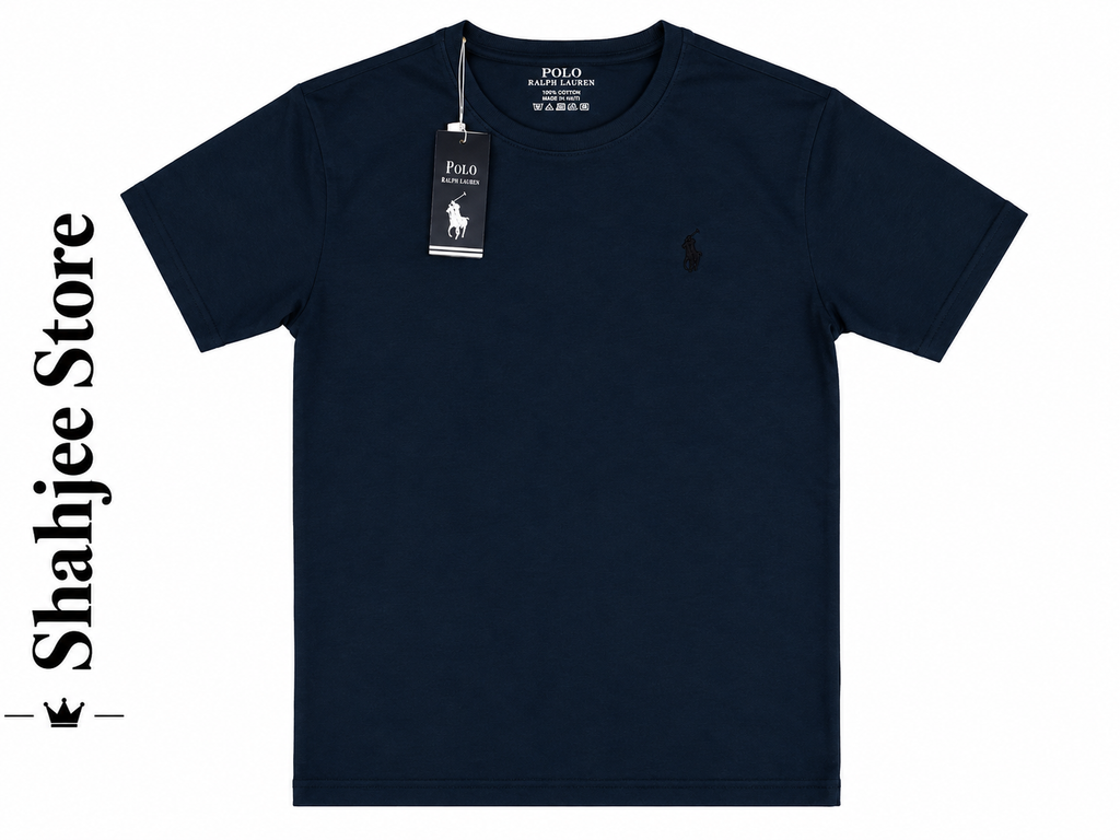 Round Neck T-Shirt - Navy Blue