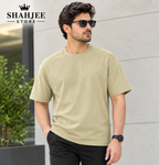 Drop Shoulder Oversized T-Shirt - Sand Beige