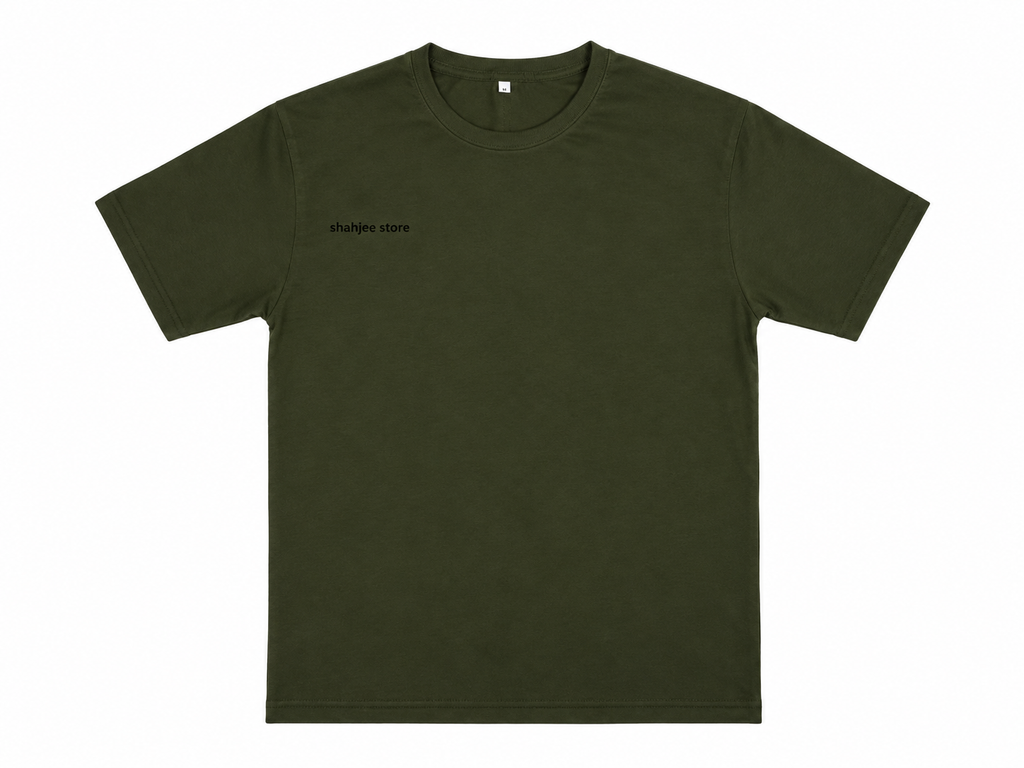 Basic Round Neck T-Shirt - Army Green