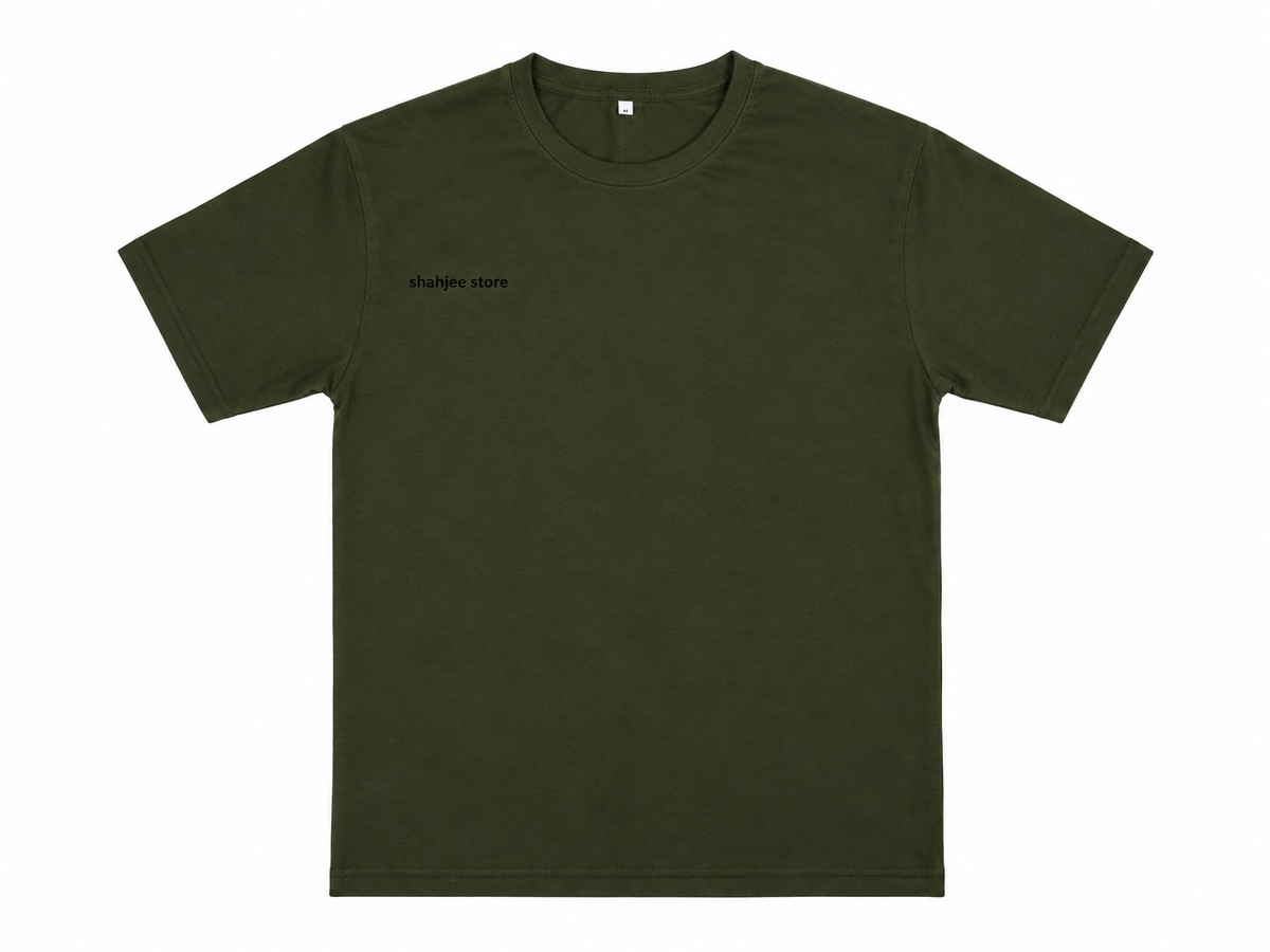 Basic Round Neck T-Shirt - Army Green