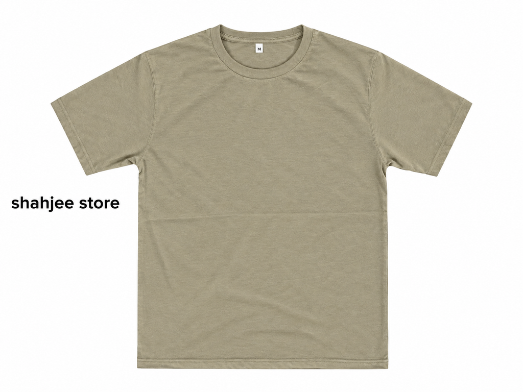 Basic Round Neck T-Shirt - Sage Green