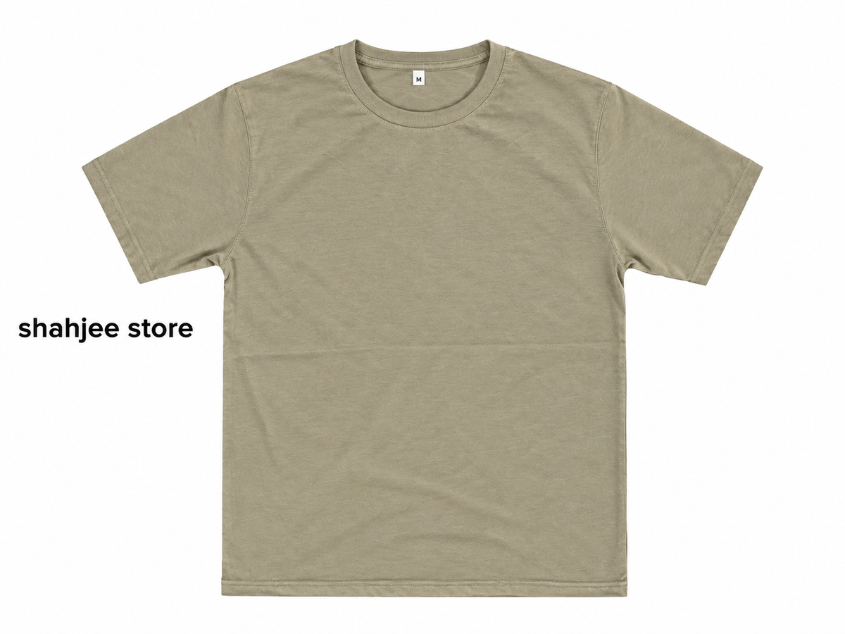 Basic Round Neck T-Shirt - Sage Green