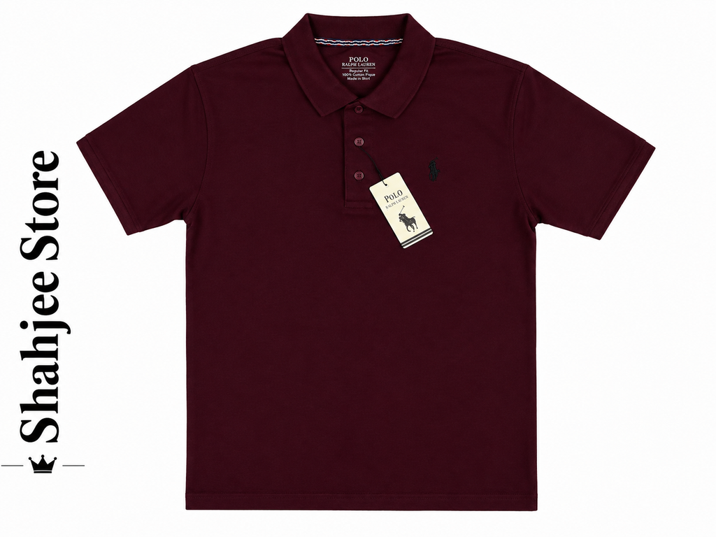 Polo T-Shirt maroon