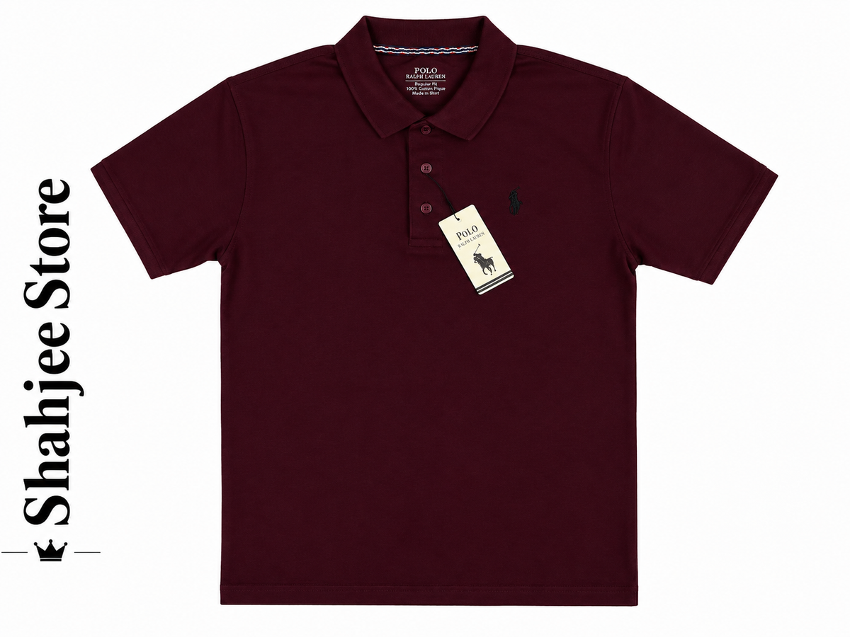 Polo T-Shirt maroon