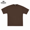 Drop Shoulder Oversized T-Shirt - Coffee Brown