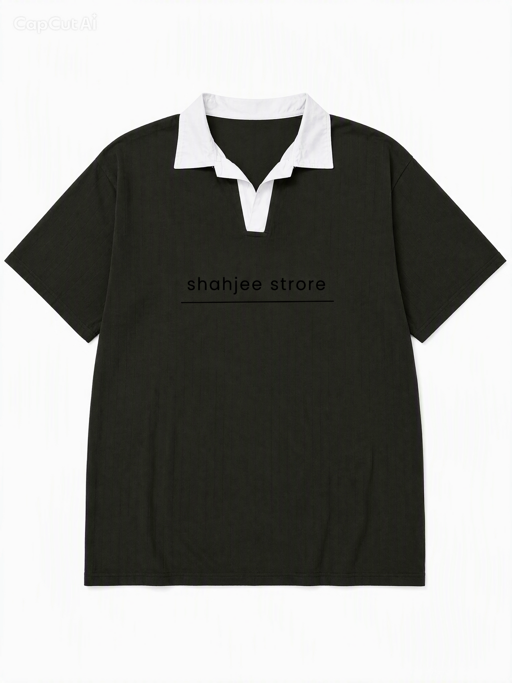 Shahjee Contrast Collar Polo Shirt - Dark Olive